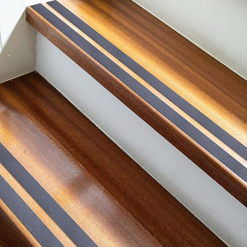 QILIMA Black anti Slip Safety Grip Tape,25Mm X 5M Non Slip Stair Treads Hight Traction Grip Tape for Steps,Safety Non Skid Tape for Stair Steps，Indoor and Outdoor Use image number 1