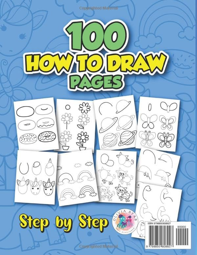 Fun How to Draw Book for Kids: Easy Step-By-Step Guide for Drawing Cute Stuff and Animals
