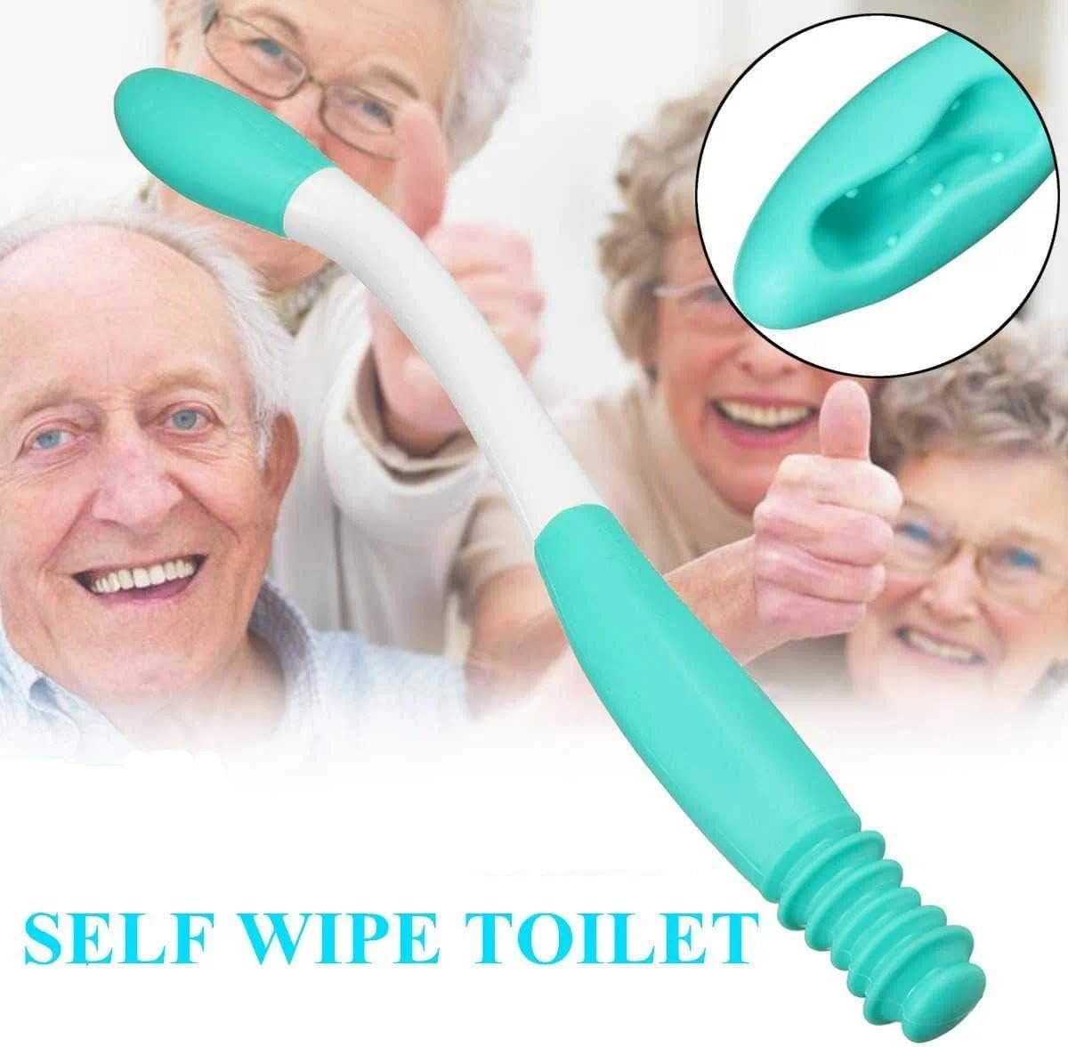 Toilet Aid Self Wipe, Long Reach Comfort Wipe Tool for Seniors, Non-Slip Toilet Aide for Wiping Bottom, CRFY image number 6