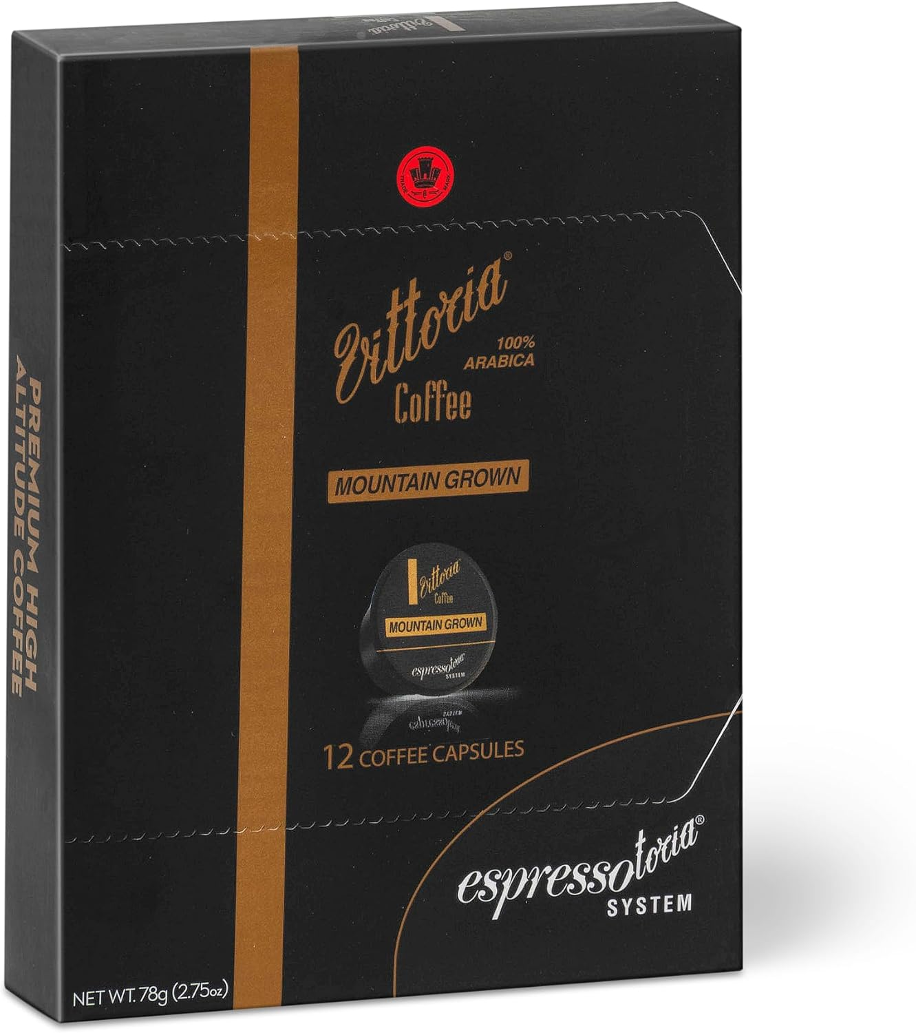 Vittoria Coffee Mountain Grown Espressotoria Capsules 78 G (Case of 12) image number 3