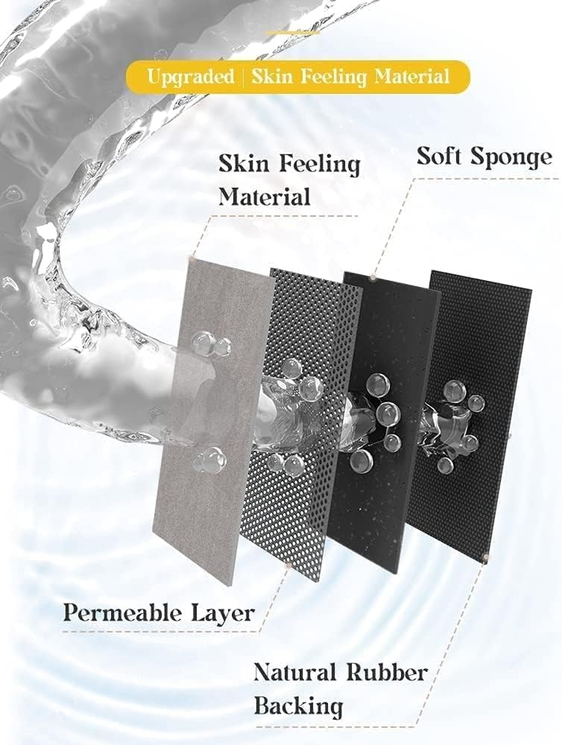 Super Absorbent Floor Mat, Bath Mat Rug Rubber Non Slip Quick Dry Super Absorbent Thin Bathroom Rugs Fit under Door-Washable Bathroom Floor Mats-Shower Rug for in Front of Bathtub (40 * 60Cm)