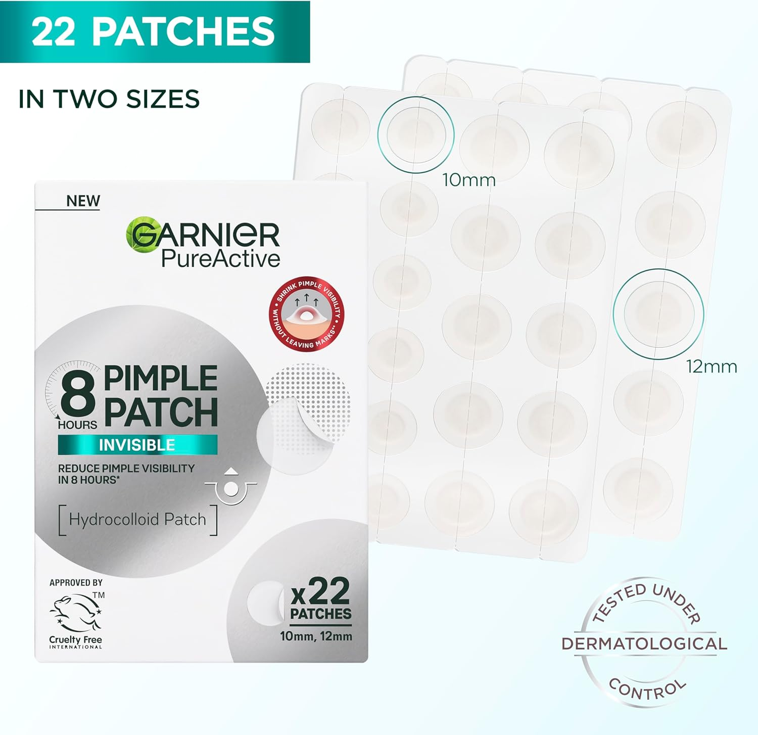Garnier Pure Active 8Hr Pimple Patch 22Pk image number 1