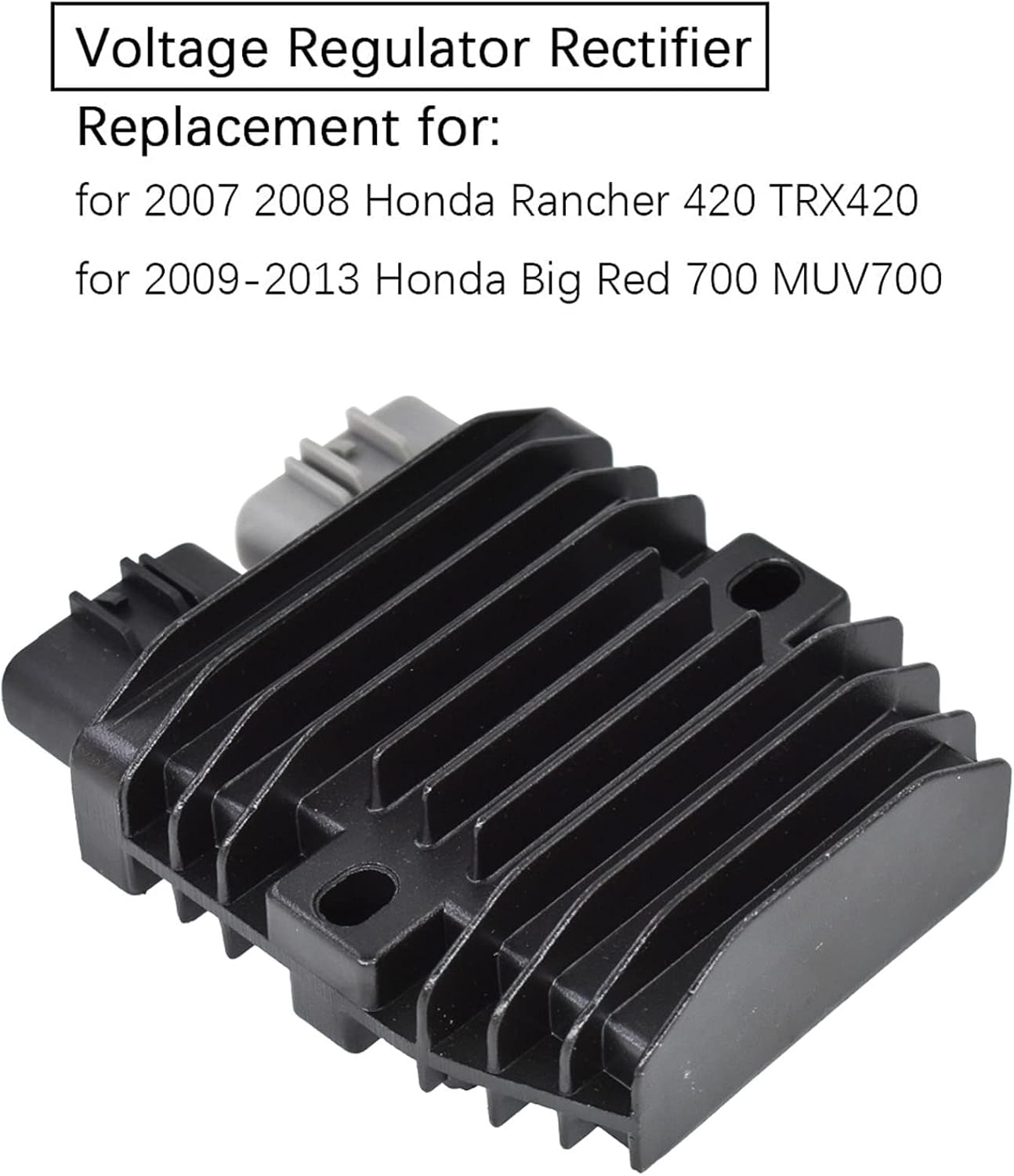 Munirater Voltage Regulator Rectifier Replacement for 2007 2008 Honda Rancher 420 TRX420 2009-2013 Big Red 700 ATV image number 2
