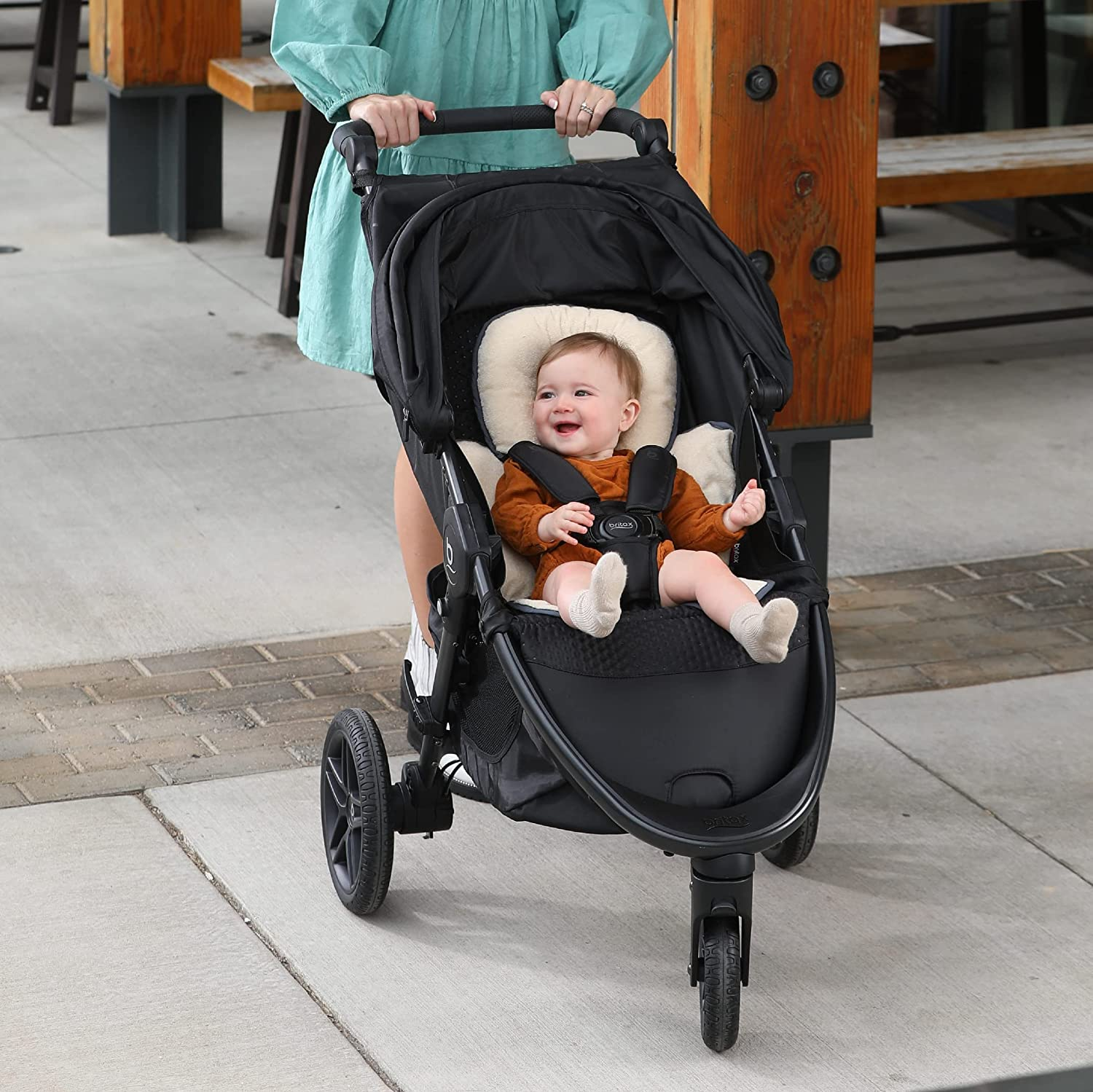 Britax Head and Body Support Pillow, Iron/Gray