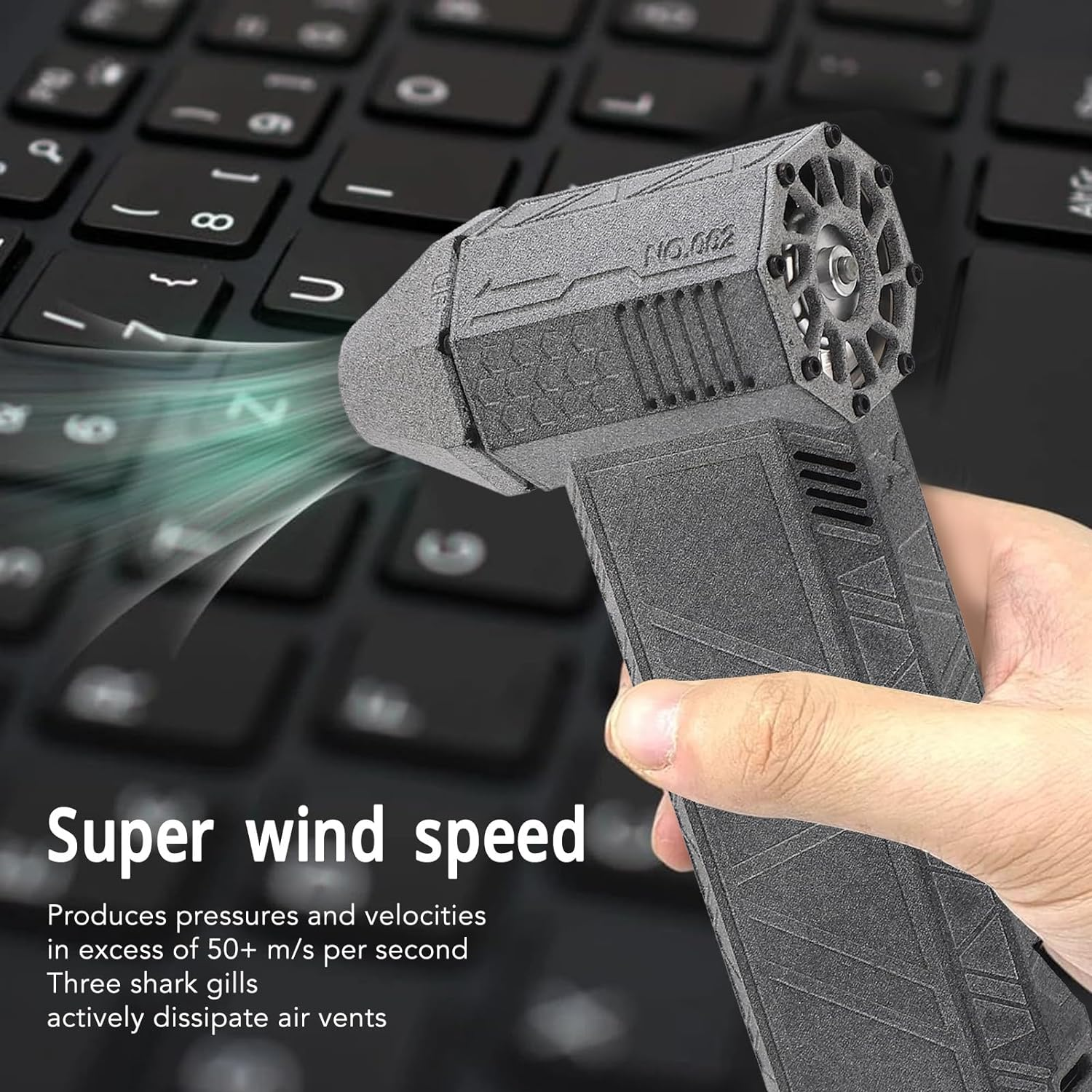 Industrial Mini Jet Blower, 120000RPM High Speed Handheld Turbo Air Blower with Powerful Airflow, Super Jet Fan for Cleaning, Long Battery Life, Type C Charging image number 5