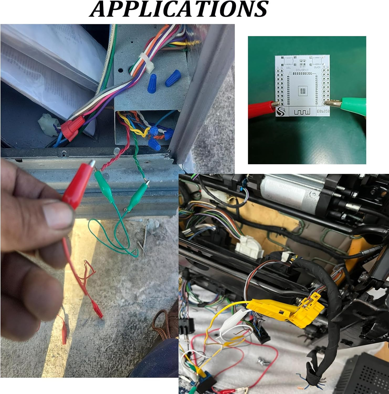 30Pcs Alligator Clips Electrical, 5-Color Test Leads with Alligator Clips Jumper Wires Kit with Testing Probes for Electrical Testing, Circuit Connection