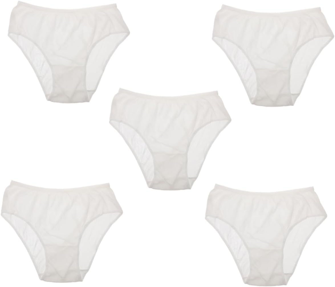 INOOMP 5Pcs Convenient Disposable Briefs Portable Cotton Briefs for Travel and Everyday Use Female image number 4