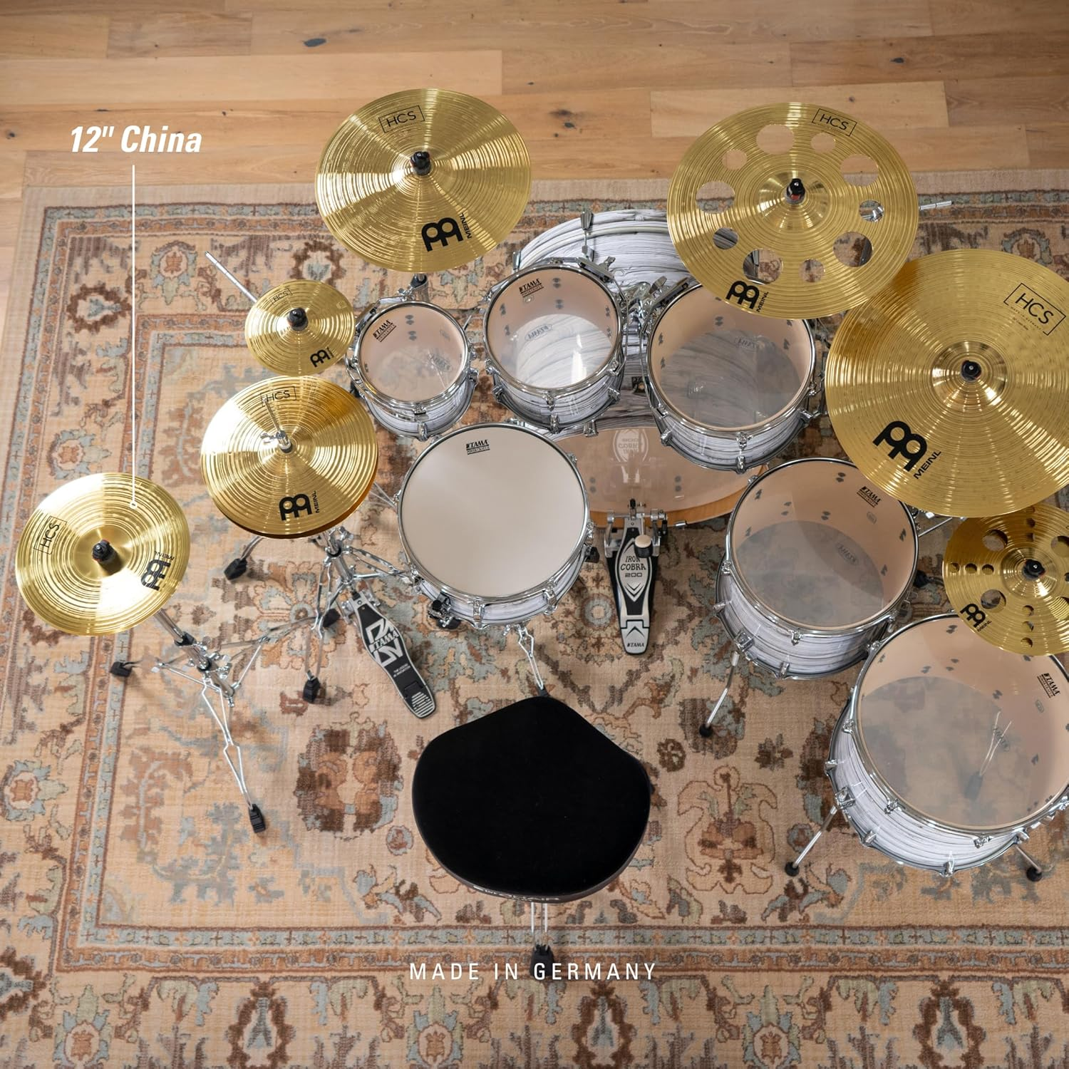 Meinl 12&Acirc;&euro; China Cymbal &Acirc;&euro;&ldquo; HCS Traditional Finish Brass for Drum Set, Made in Germany, (HCS12CH) image number 2