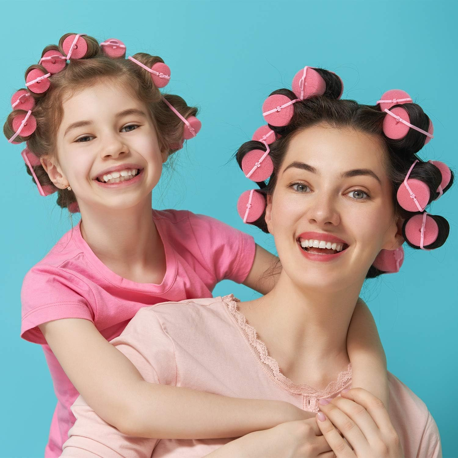 18 Pieces Sponge Hair Rollers 40 Mm Soft Foam Hair Styling Curlers Large Size Hairdressing Curlers for Women and Kids (40 Mm) image number 7