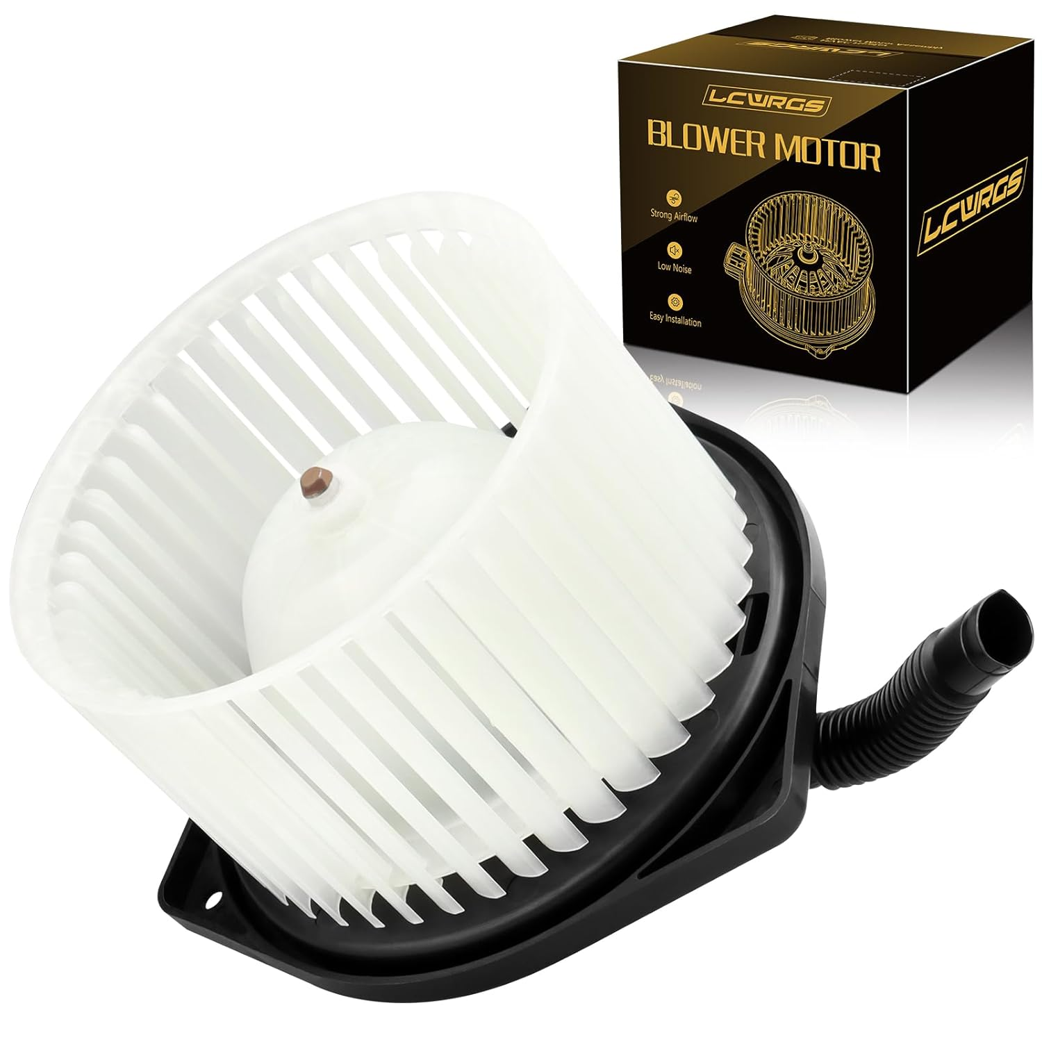 Front AC Heater Blower Motor with Fan Fits for Mitsubishi Lancer Outlander 2008 2009 2010 2011 2012 2013 2014 2015 2016 2017 HVAC Blower Motor Replaces# 700239 image number 1