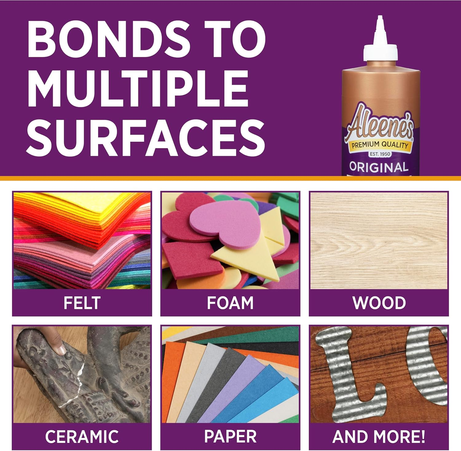 Aleene'S 15601 Gold Tacky Glue, 473Ml image number 3