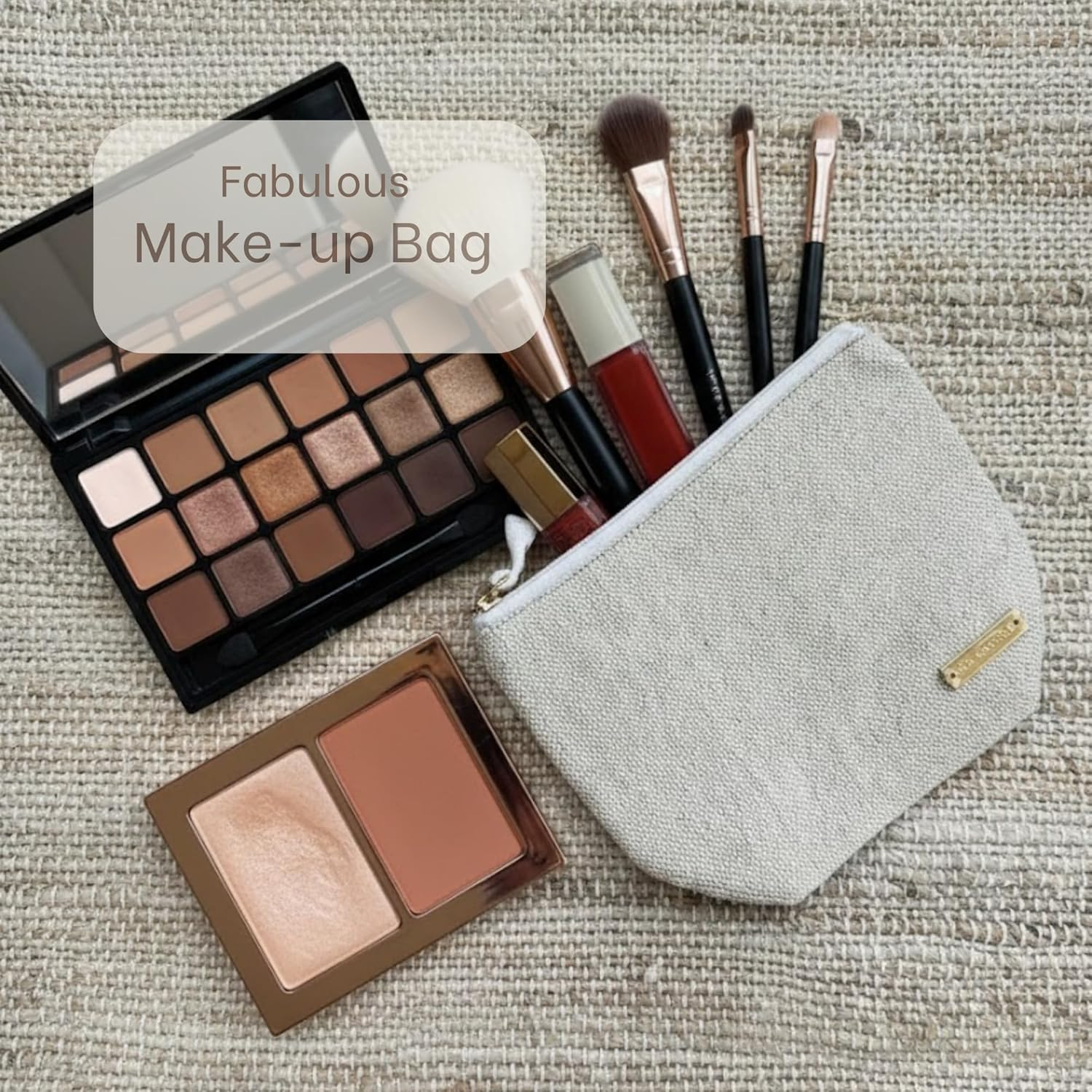 Small Wet Bag | Travellers & Organisation | Sustainable Juco & Cotton Blend Pouch with Water-Resistant Lining | Multi-Use for Swim Nappies, Period & Make-Up | Mika Creations image number 6