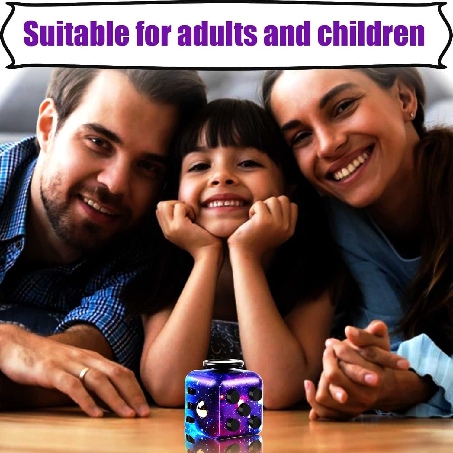 4 Pack Fidget Cube Fidget Toy, Magic Cube Stress and Anxiety Relief Toys, Infinity Cube Fidget Toy Cube Relaxing Hand-Held for Adults, Killing Time Cool Fidget Block for ADD/ADHD/OCD image number 3