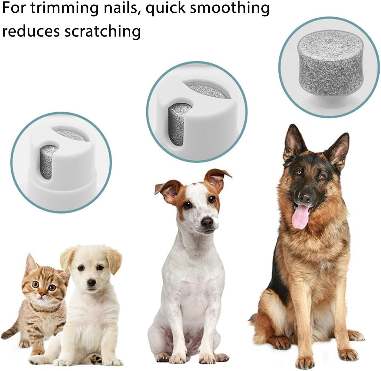 4 in 1 Dog Grooming Kit,Quiet Dog Paw Clipper,Cordless Small Dog Grooming Clipper,Electric Hair Trimmer for Small Dogs Grooming image number 3