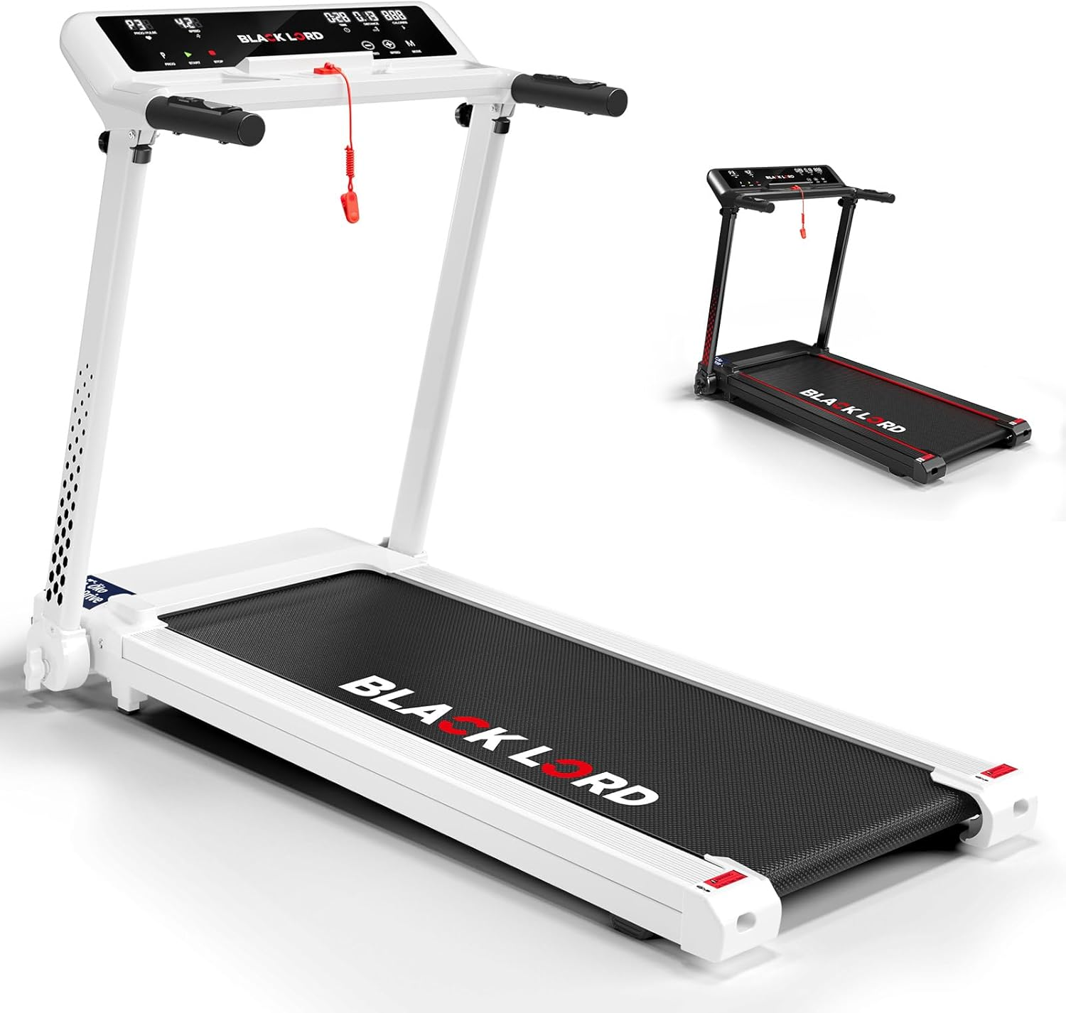 BLACK LORD 1.8-5.5HP Treadmill Series, Electric Running Machine Workout Exercise Fitness Equipment Walking Jogging Trainer - Epic Series Exp50 5.5Hp image number 5