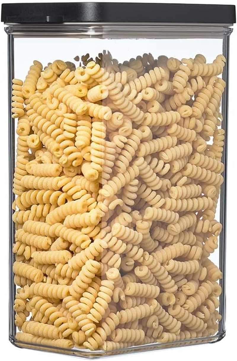 Mepal Storage Jars with Lid, Storage Container, Airtight & Stackable, Kitchen Storage & Organisation, Dishwasher Safe, 2000 Ml, Black