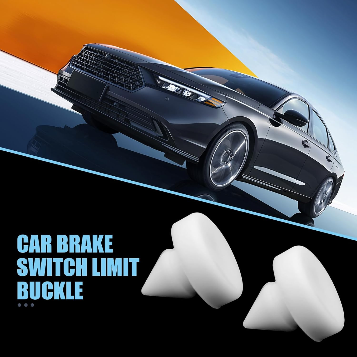 4 PCS Car Brake Pedal Stopper, Wear-Resistant and Corrosion-Resistant Switch Limiter Treadle Pad, Light and Firm Auto Parts, Suitable for Honda CRV Accord Fit 46505-SA5-000 (White) image number 6