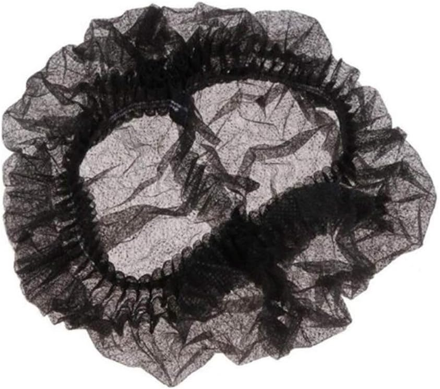 Yotijar 100X Disposable Hair Net Cap Elastic anti Dust Hats - Black, 21Inch image number 5