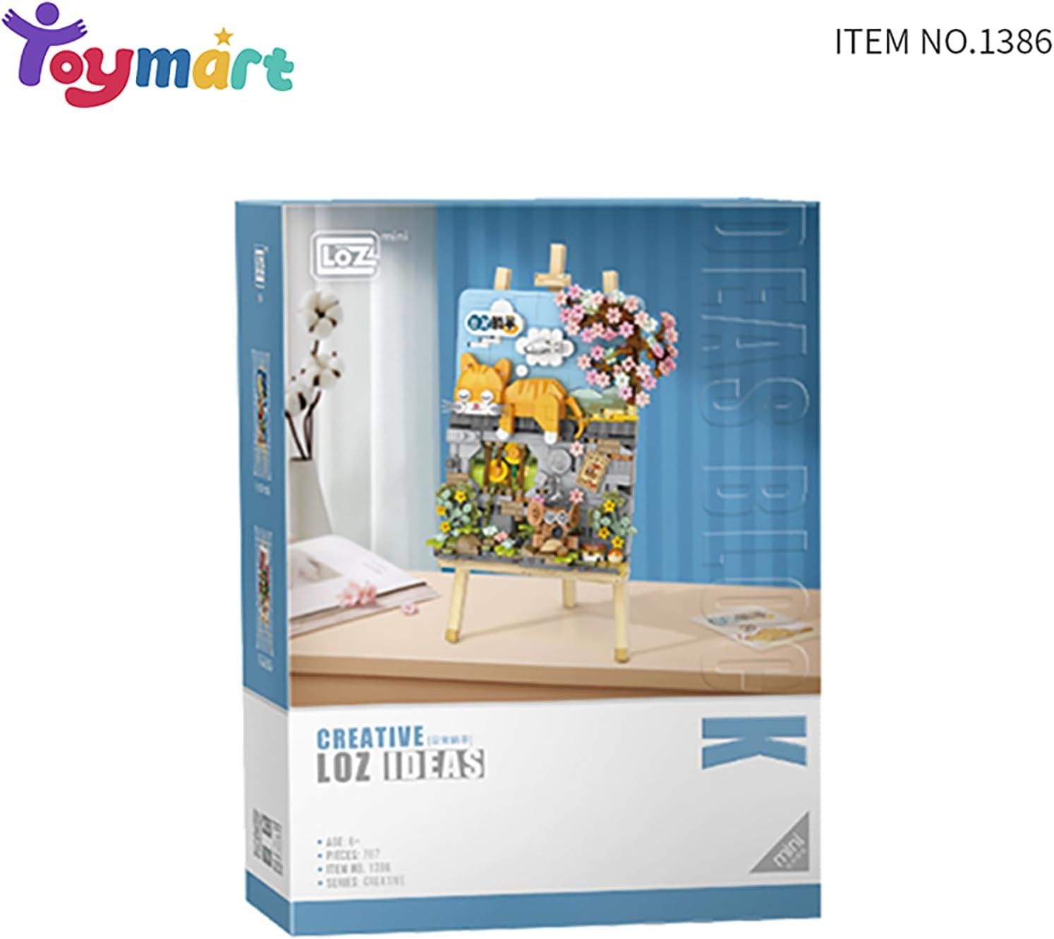 Toymart Block Painting &ndash; 3D Cat Wall Art Building Set, 787PCS Micro Building Blocks for Adults, Brick Building Set for Home Decor, Creative Block Painting Craft Kit for Teens and Kids Age 6+ image number 2