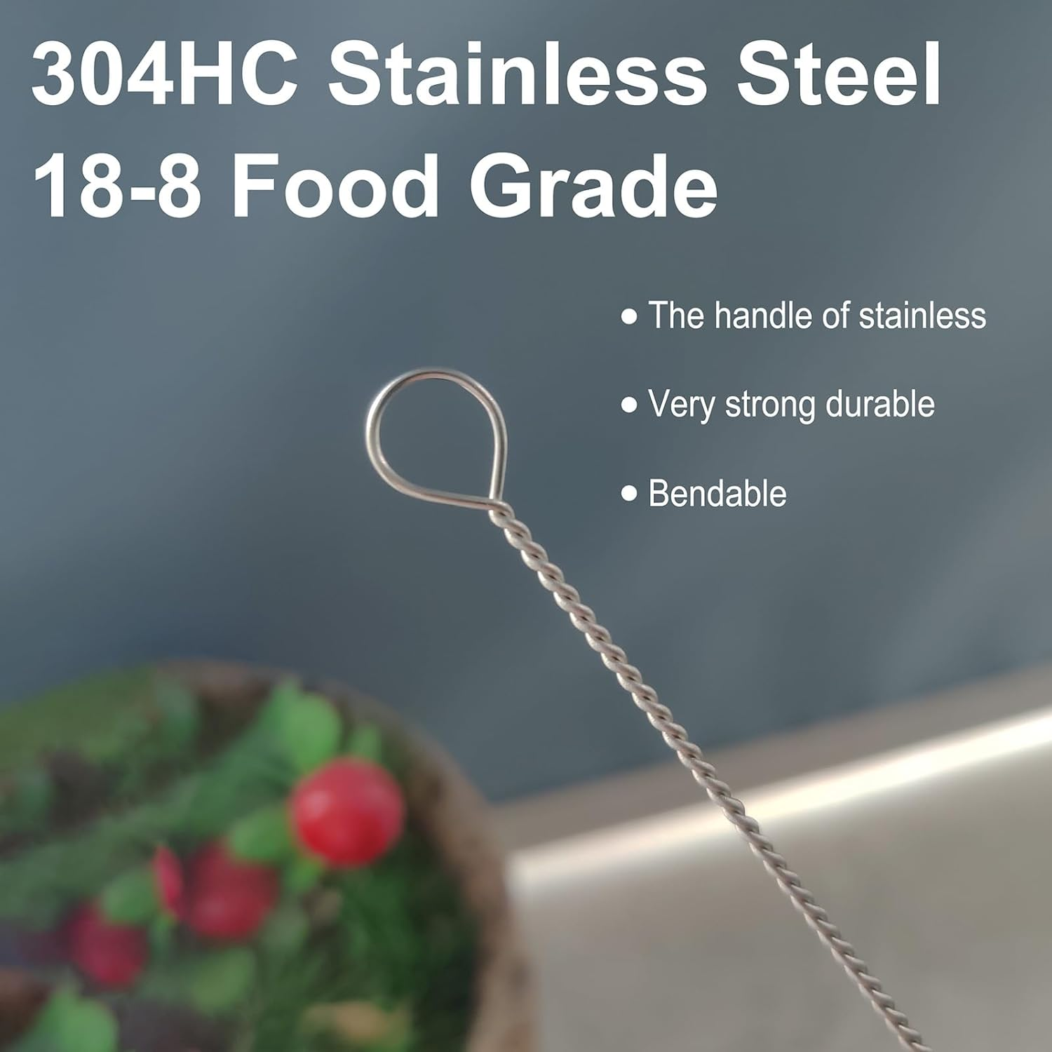 Ajedrmy Straw Cleaner Brush for Stanley, 6Pcs Reusable Extra Long Straw Cleaner for 40/30/20 Oz Stanley Mug, 10Mm Wide Drinking Straw Cleaning Brush for Sippy Cup, Water Bottle and Tubes image number 3