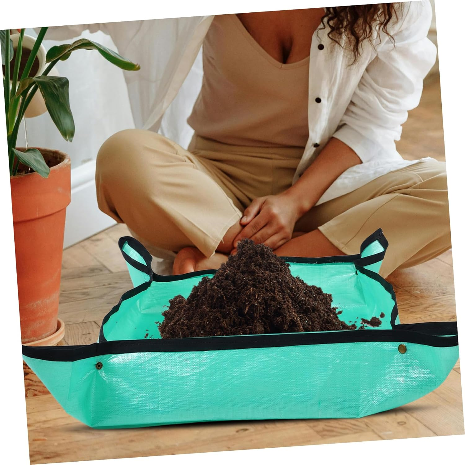CIYODO Indoor Plant Gardening Mat Waterproof Potting Pad for Succulent Transplanting Retention image number 3