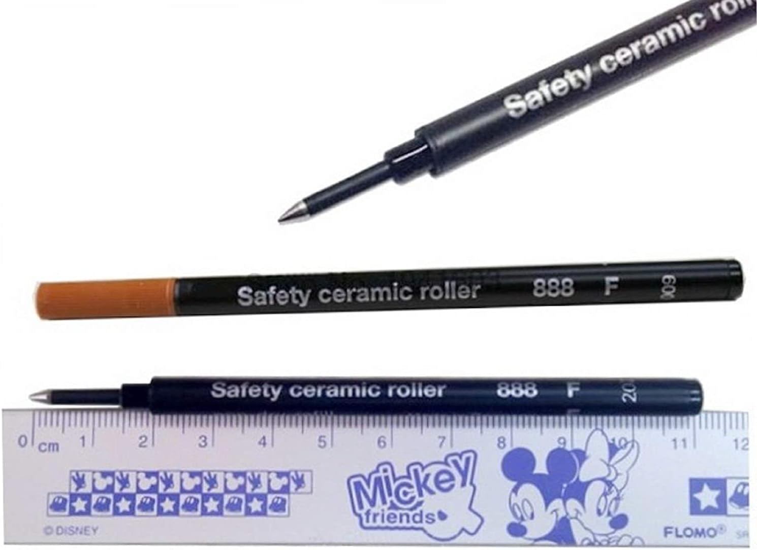 Safety Ceramic 888 Rollerball Fine Tip Refill (Blue Fine Refill (Pack of 4) image number 1