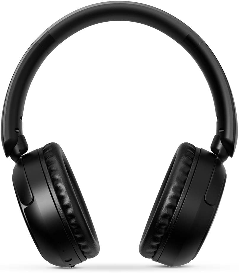 Nedis Wireless Over-Ear Headphones - Max. Battery Playtime: 12 Hours - Built-In Microphone - Press Ctrl - Voice Control - Volume Control - Black