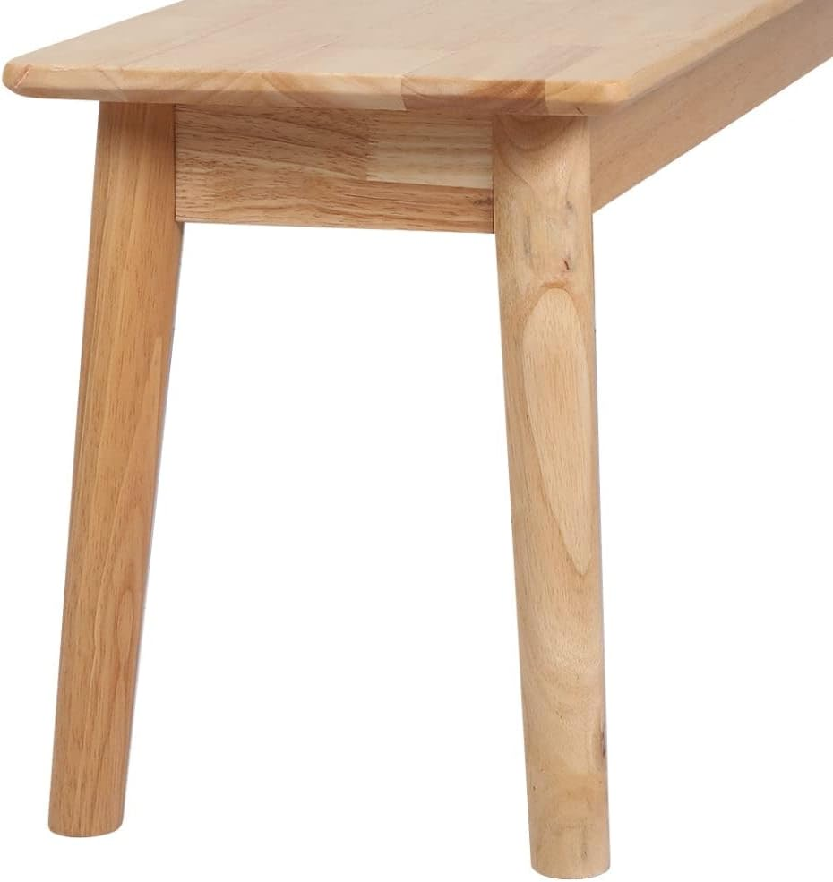 LEVEDE Wooden Dining Bench Chairs, Table Bench for Dining Room, Living Room, Hallway, Park, Load up to 250Kg (120 X 35 X 45Cm, Color Oak)