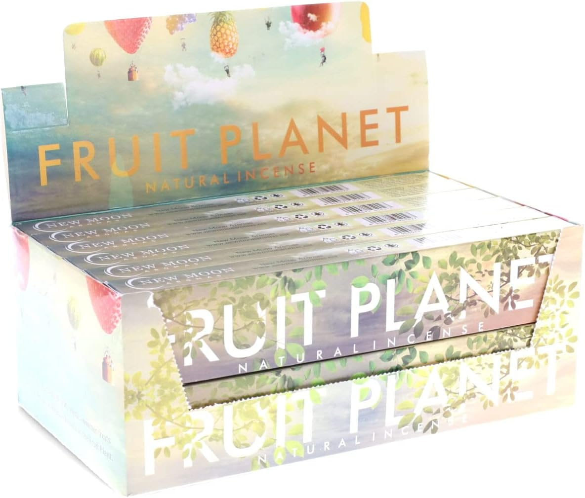 Fruit Planet Incense Natural by New Moon Aromas (12 Packs of 15 Grams) Total 120+ Incense Sticks&hellip;