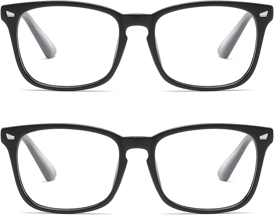 Aisswzber Wayfarer Readers Eyeglasses Square Non- Plastic Unisex Lens Eye Glasses