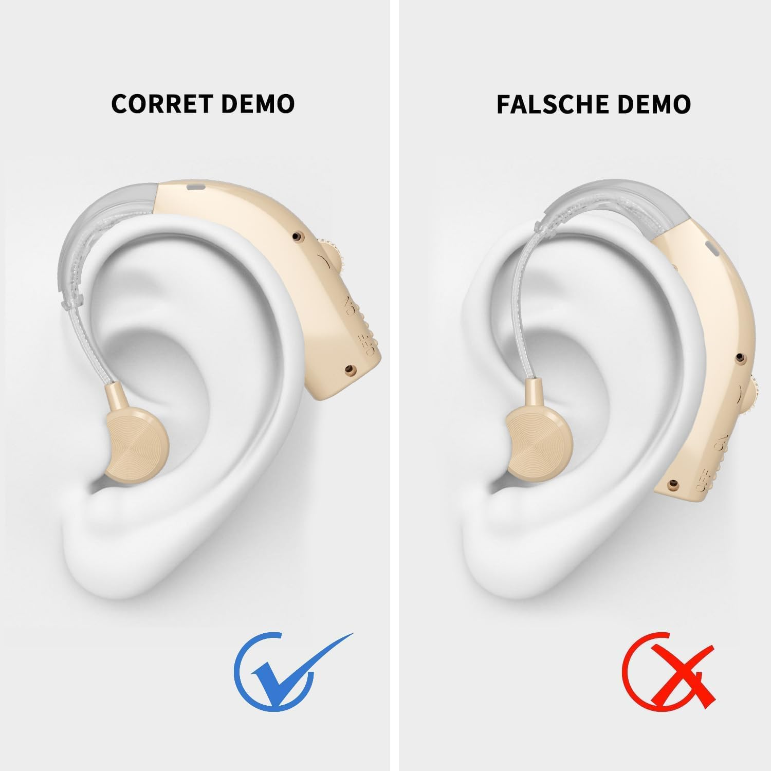 Hearing Aids for Seniors with Hearing Loss, Rechargeable Hearing Amplifiers with Noise Cancelling and Volume Control for Adults Women Men, Behind-The-Ear Hearing Aid image number 1