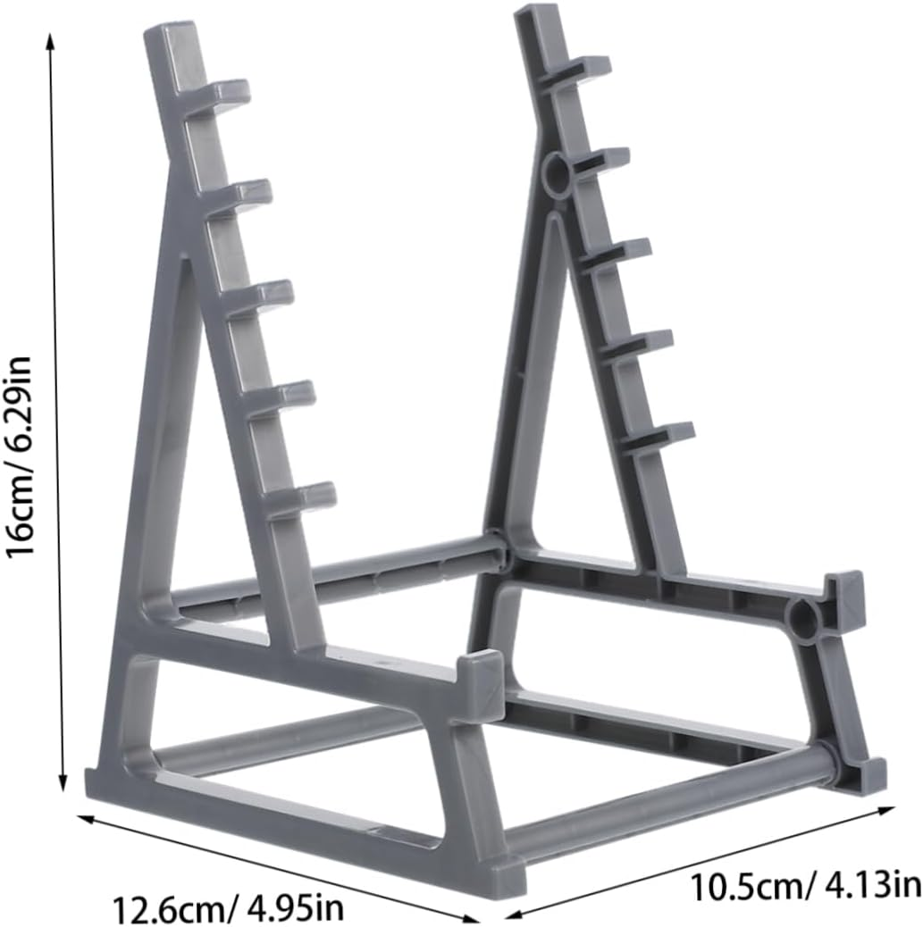 FOYTOKI Barbell Pen Holder for Office Desk Decor for Men Dumbbell Rack Bar Holder for Weightlifting Gym Decor Barbell Socket Dumbbell Storage Rack Gym Accessories Desk Accessories image number 3