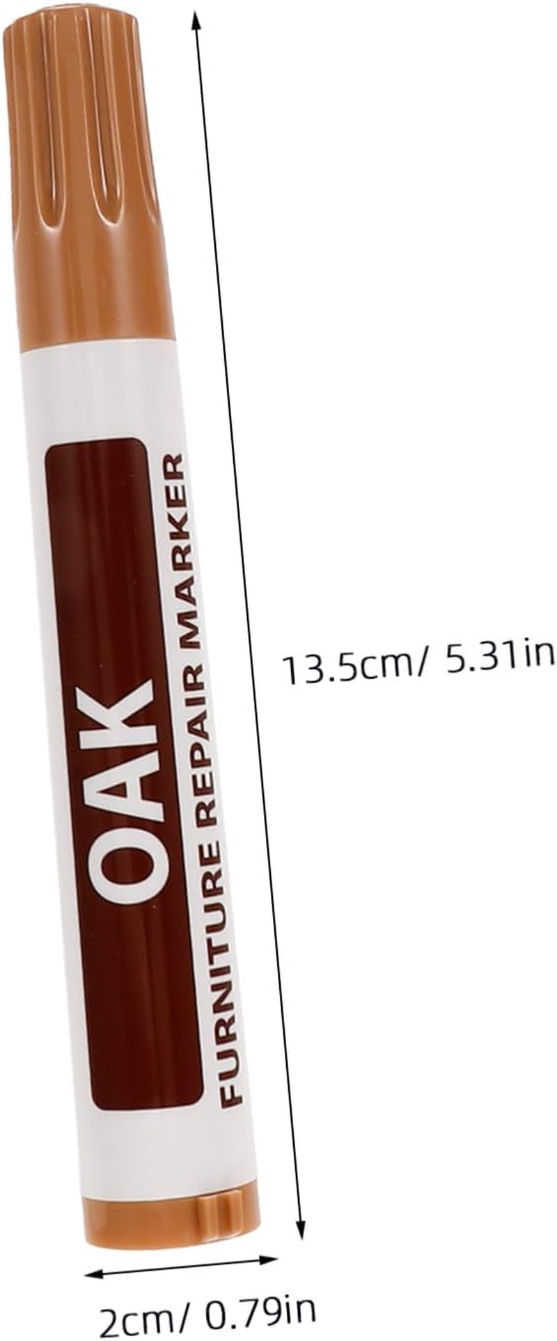 HOMSFOU 8Pcs Furniture Touch-Up Markers Wood Scratch Repair Pen Portable Paint Markers for Wood Floor Repair Kit Furniture Repairing Supplies image number 5