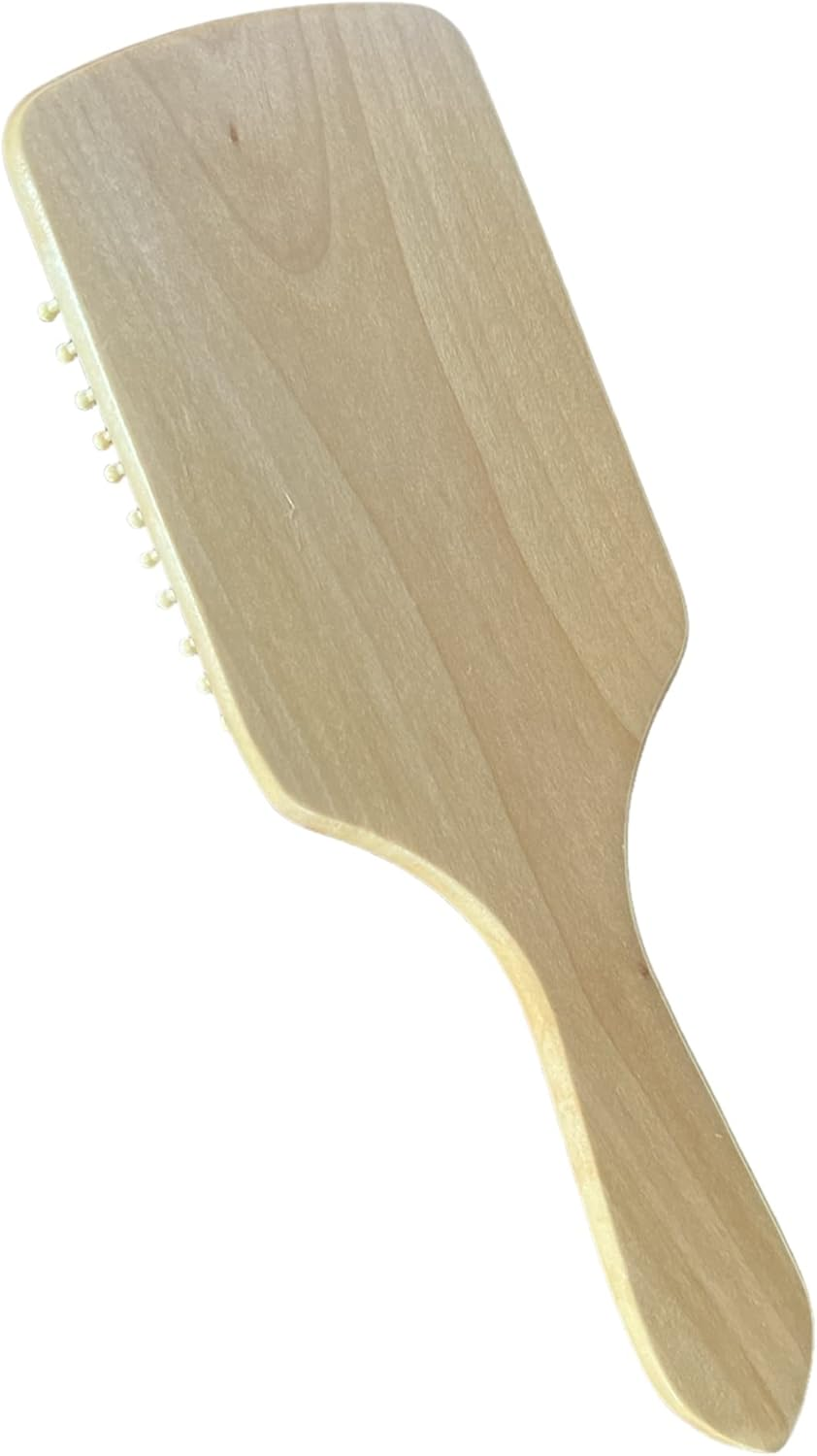 LUTTMANN&reg; Wigs Hair Replacement Second Hair Paddle Brush for Real Hair Wigs and Hairpieces - Wooden Brush with Bamboo Wooden Bristles Ensure Beautiful Nourished Hair image number 6