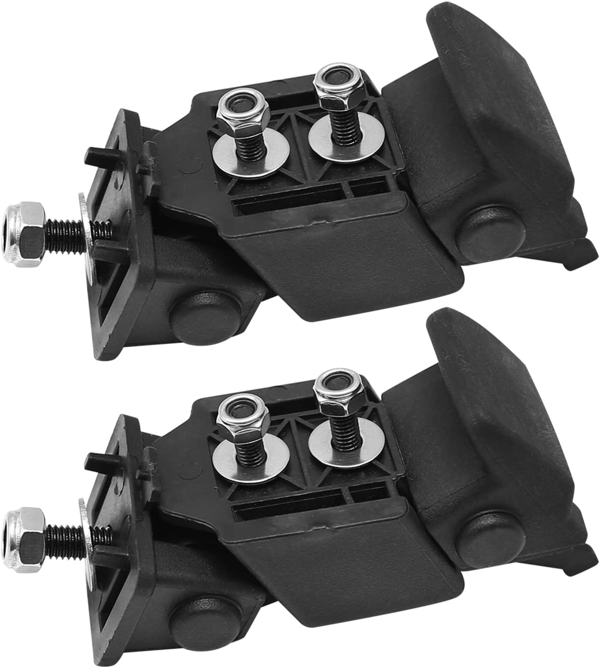 Pair Front Hood Latch Catch and Bracket Replacement for Jeep Wrangler TJ Rubber Hood Catches Right and Left Sets 1997-2006 Replaces 55176636AD 68038118AA 42422 image number 1