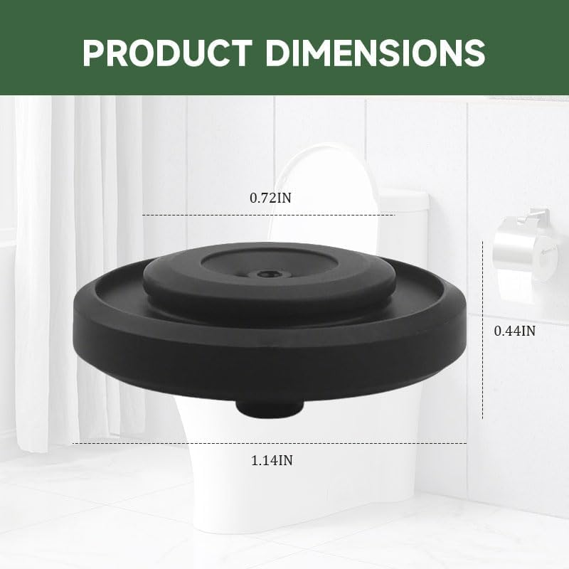 4 Pcs Toilet Fill Valve Seal Replacement, Compatible with 242 Compatible, Toilet Cistern Leak-Proof Diaphragm Washer Black Cistern Float Valve for Home, Hotel, Apartment