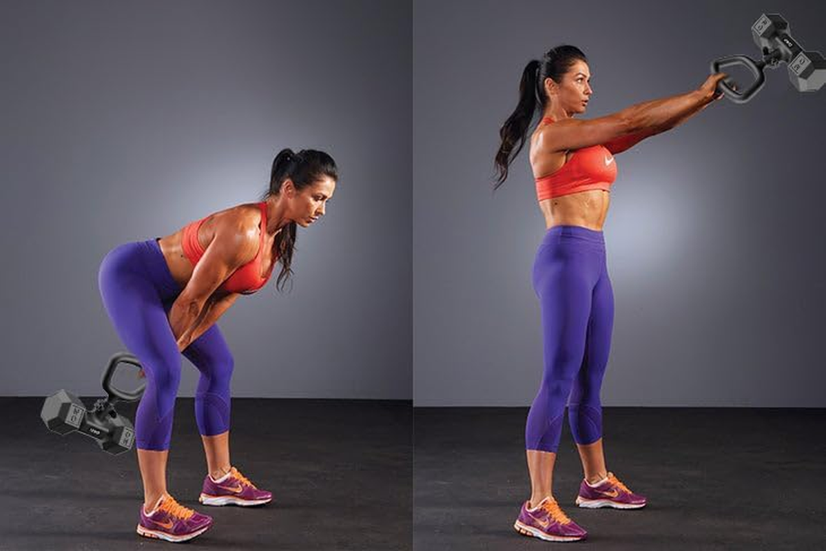 Dumbbell Kettlebell Converter by SEWD &ndash; Convert Dumbbells into Kettlebell for Home Gym Fitness &ndash; Adjustable Weights & up to 220LB Capacity Kettlebell Handle for Weight Lifting, 90-Degree Rotating image number 1