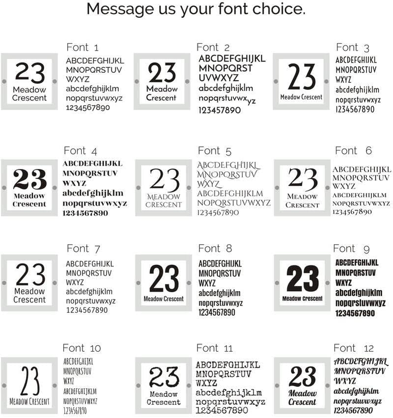 House Numbers for Outside, Personalized Classic House Sign Door Number Street Address Plaque Modern Glass Effect House Number (Color : Black, Size : 14Cm*30Cm) - Black image number 2