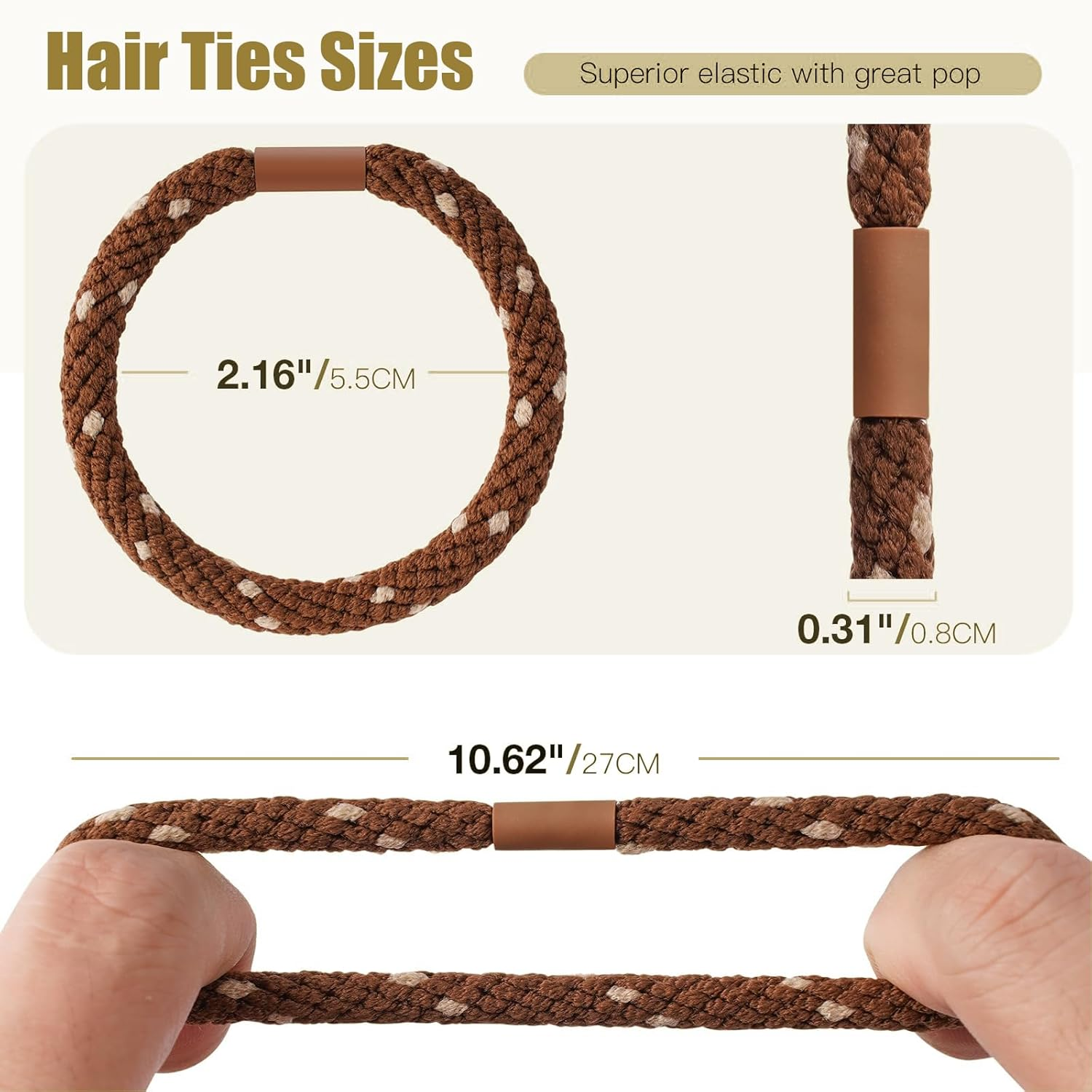 Evadollina Hair Ties Ladies, 12 Pieces Hair Accessories, Hair Tie, Hair Bands, Braided Headbands, Scrunchies, Hair Tie Bracelet, Hair Ornaments Ladies, Christmas image number 4