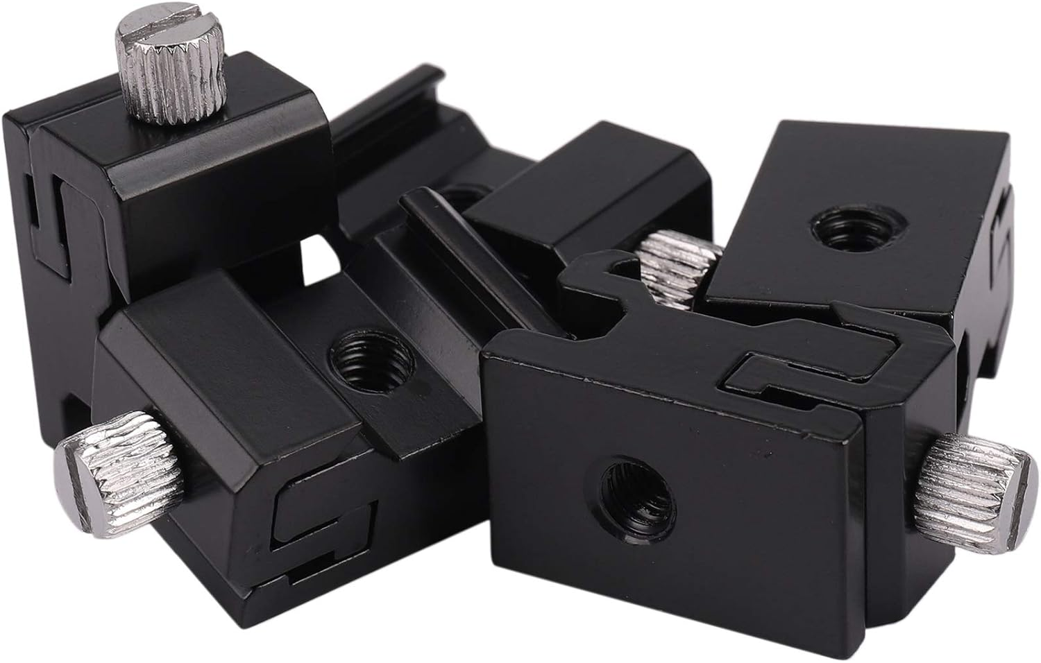 5Pcs Camera Metal Cold Shoe Hot Shoe Flash Bracket Mount Adapter with 1/4 Tripod Screw for Light Stand Tripod image number 5