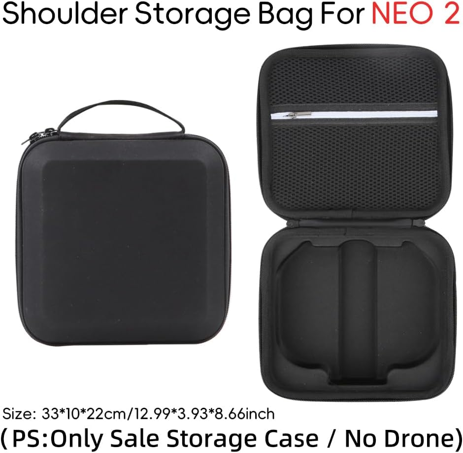 Coyktonty Bag Carrying Case,Travel Portable Bag for for DJI Neo 2 Drone (Black) image number 5