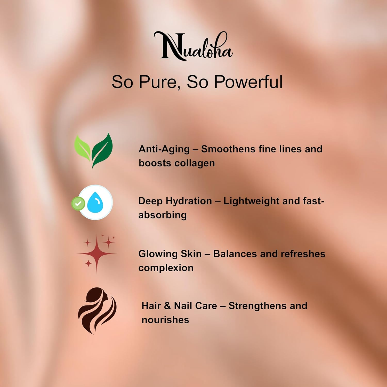 Nualoha Organic Batana Oil, 100% Pure Cold Pressed Hair Growth & Skin Care Oil, 30Ml