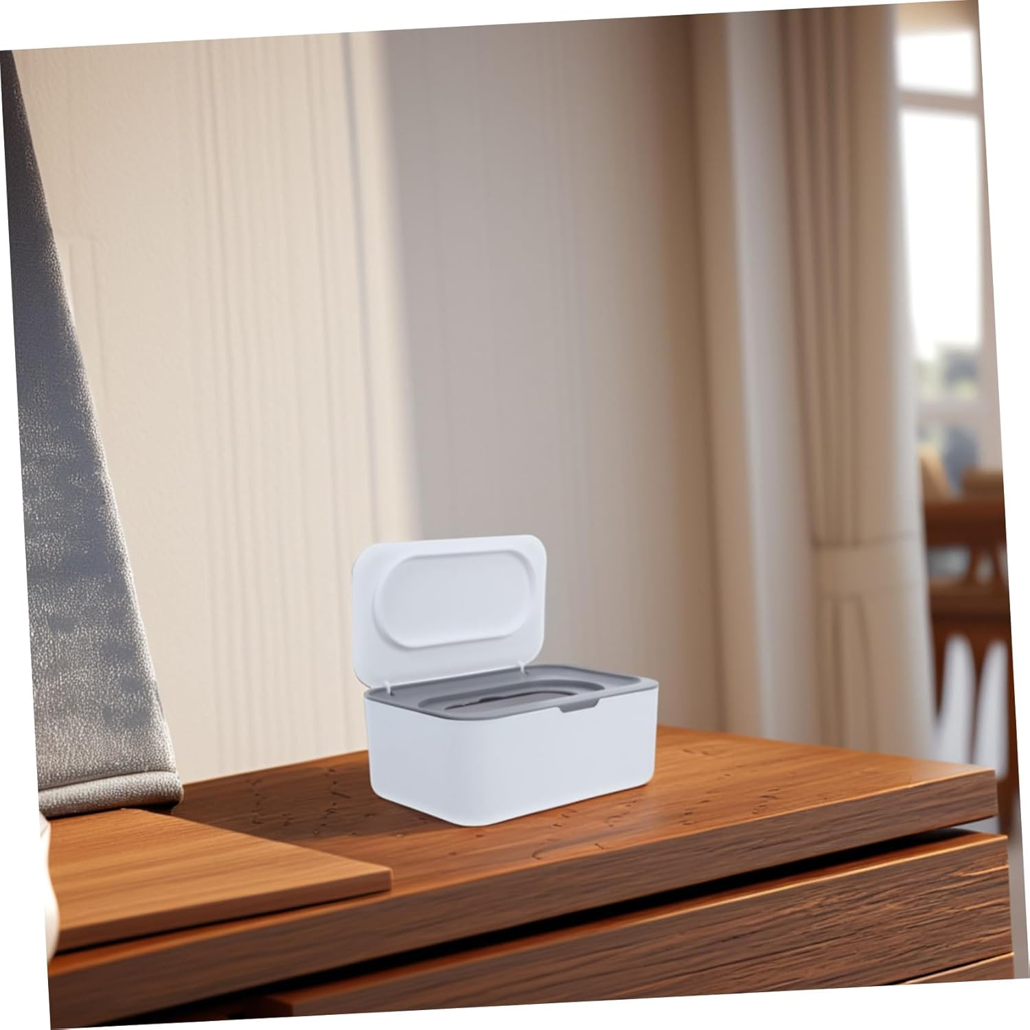 Wet Tissue Box Cover for Wipes Holder Material Tissue Box Lid Desktop Use as Wipes Dispenser Multifunctional image number 3
