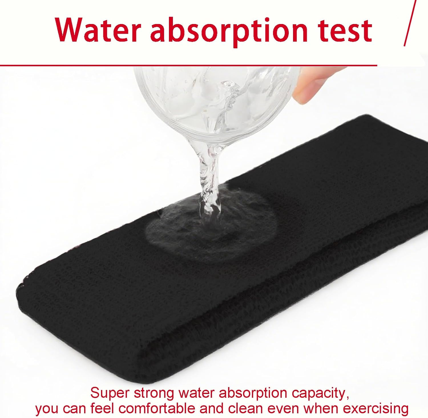 Zvorgath Sports Headband, Sweat Band, for Men & Women, Moisture Wicking Athletic Sweatband for Gym Workout, Tennis, Basketball, Running, 3 PCS