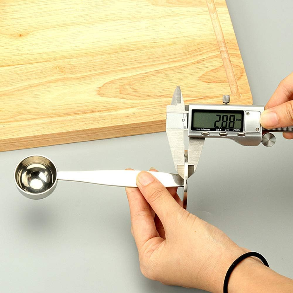 Simple Hot Espresso Stand Coffee Measure Tamper Spoon Durable Stainless Steel Coffee Tea Tools Home round Tampers Coffee Accessories image number 1