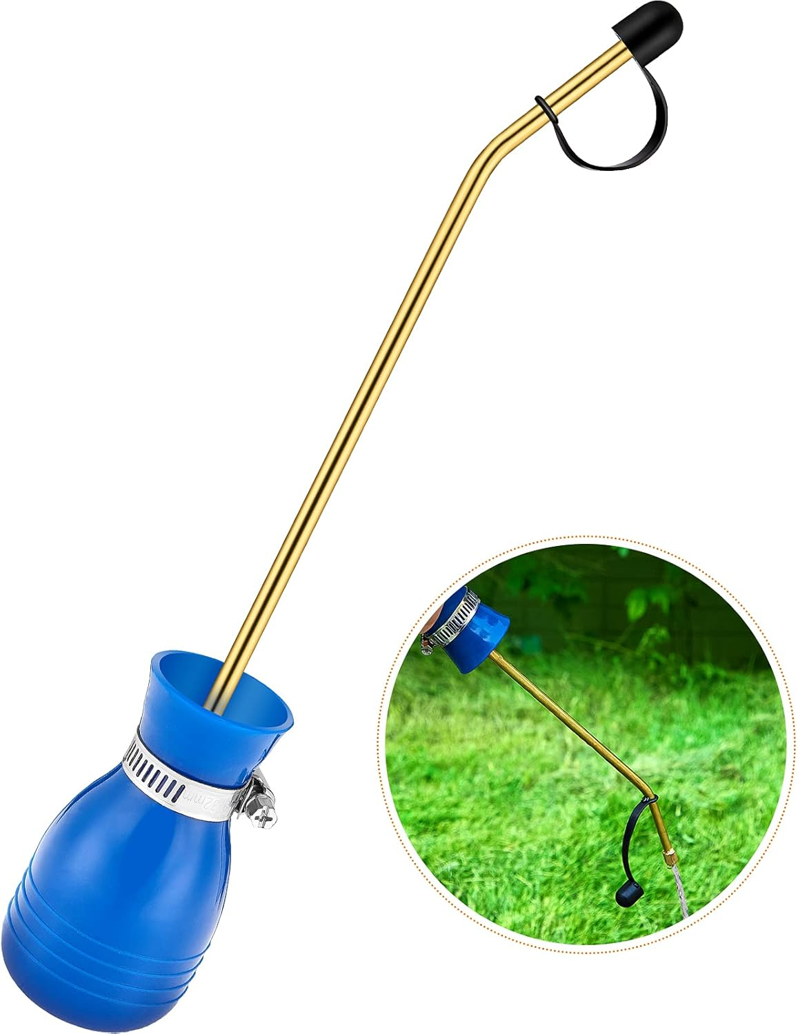 Garden Sprayer Applicator Bulb with Long Copper Tube for Organic Gardening Agricultural Supplies and Control Accessories (Blue Style,1 Piece) image number 5
