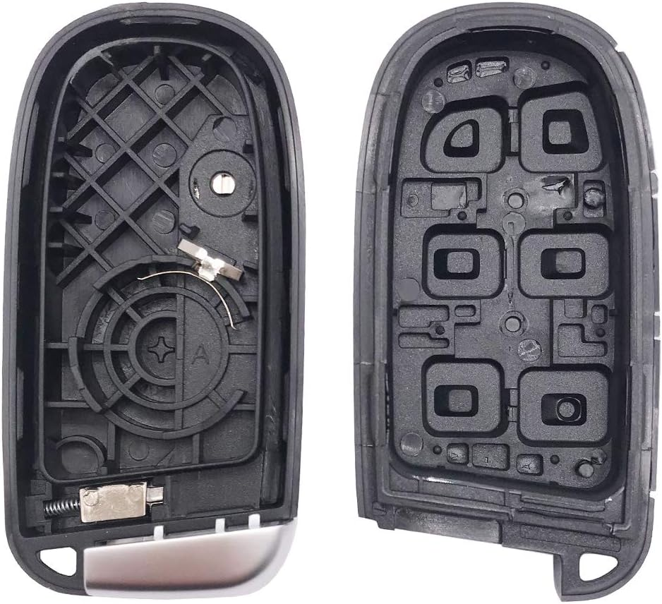 Key Fob Cover Case Fit for Jeep Grand Cherokee Wrangler Compass Cherokee Renegade Patriot Grand Comander for Chrysler 300 200 Dodge Charger Challenger Dart Durango Journey Renegade Fiat (Black) image number 4