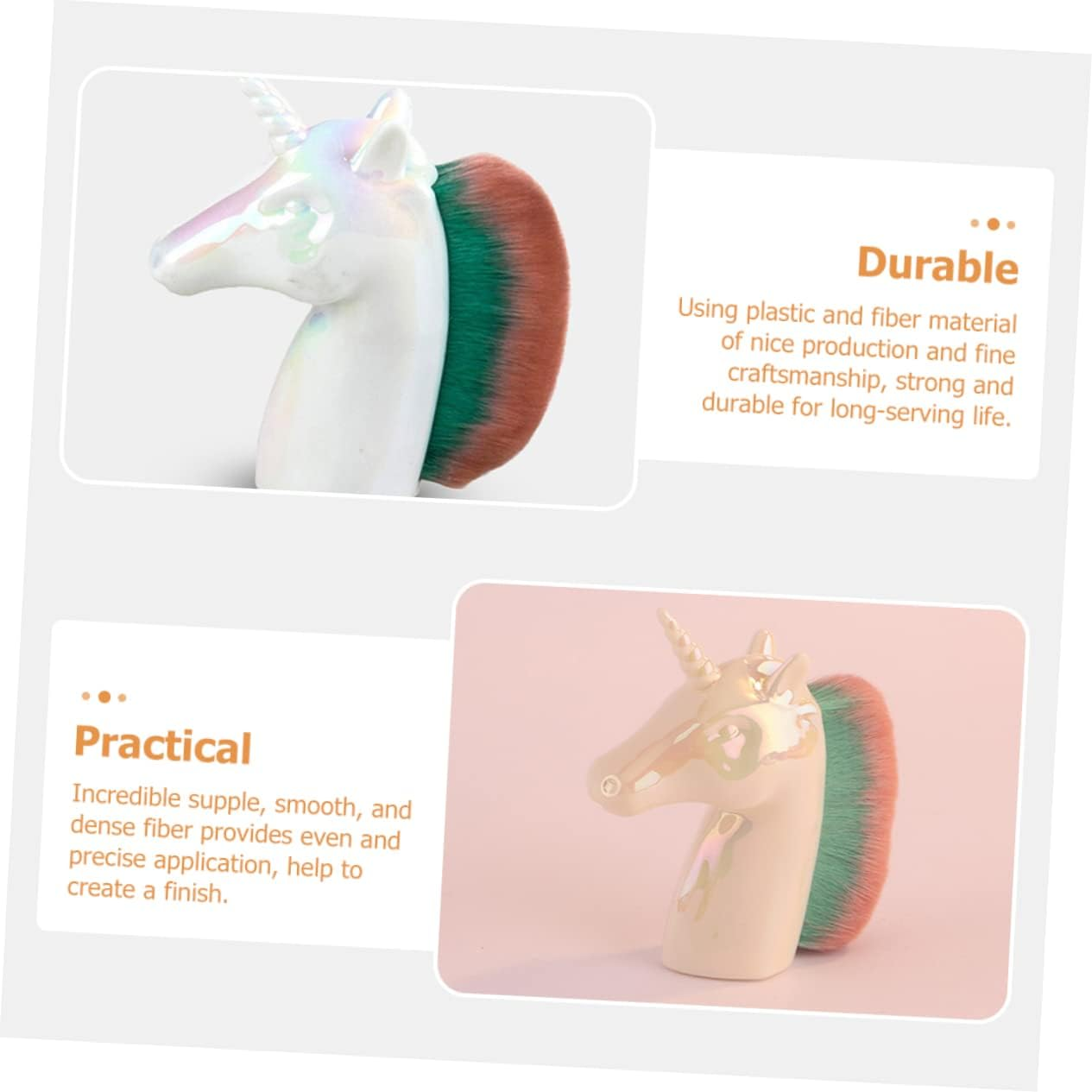 AUTSUPPL Makeup Brush Portable Loose Powder Nail Dust Cleaner Handle Grip for Travel Everyday Use Essential Cosmetic Tool For image number 3