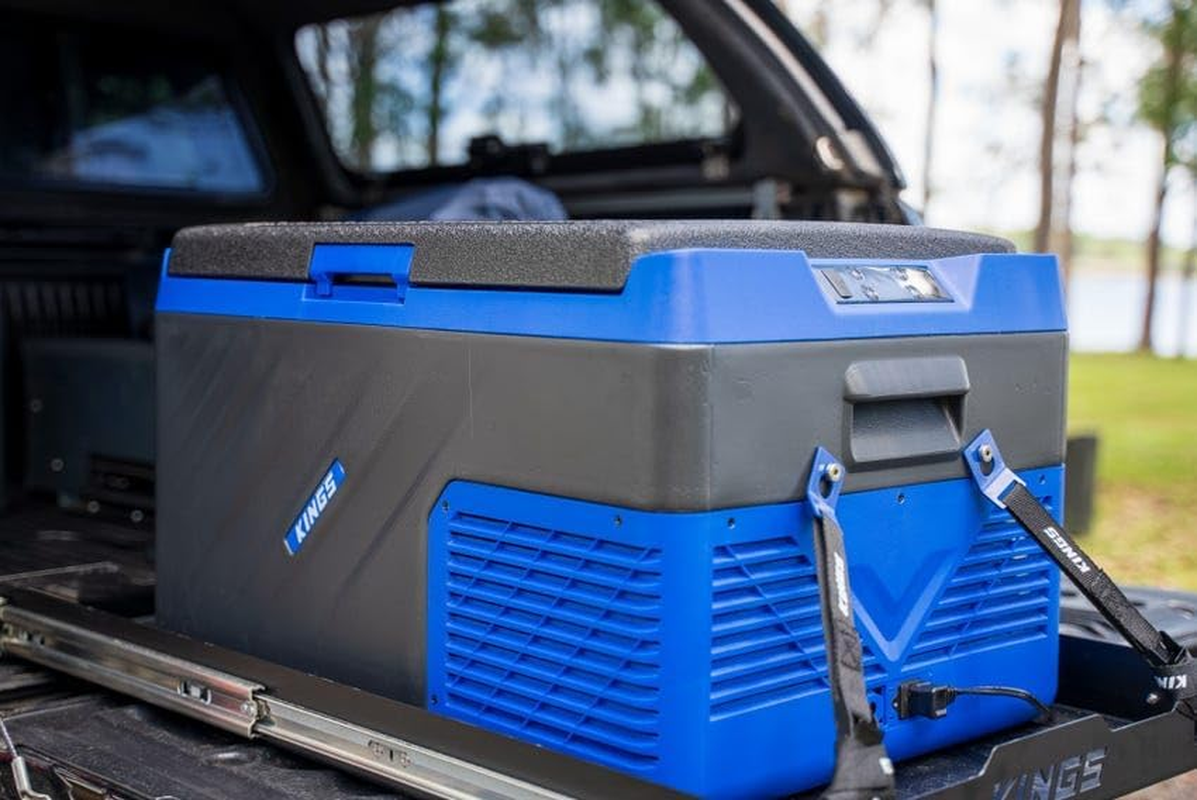 Kings Escape 50 Fridge/Freezer | Fits 68 Cans | Digital Display and LED Screen | Reversible Lid with Cup Holders | 12V & 24V image number 3