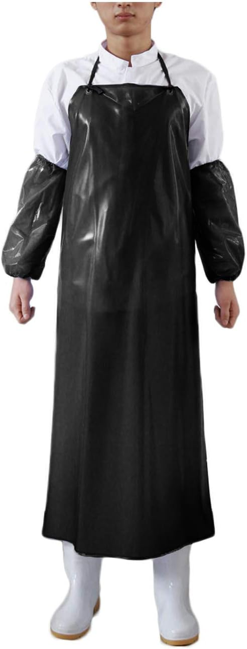 Surblue Waterproof Rubber Vinyl Apron Chemical Resistant Work Safe Clothes